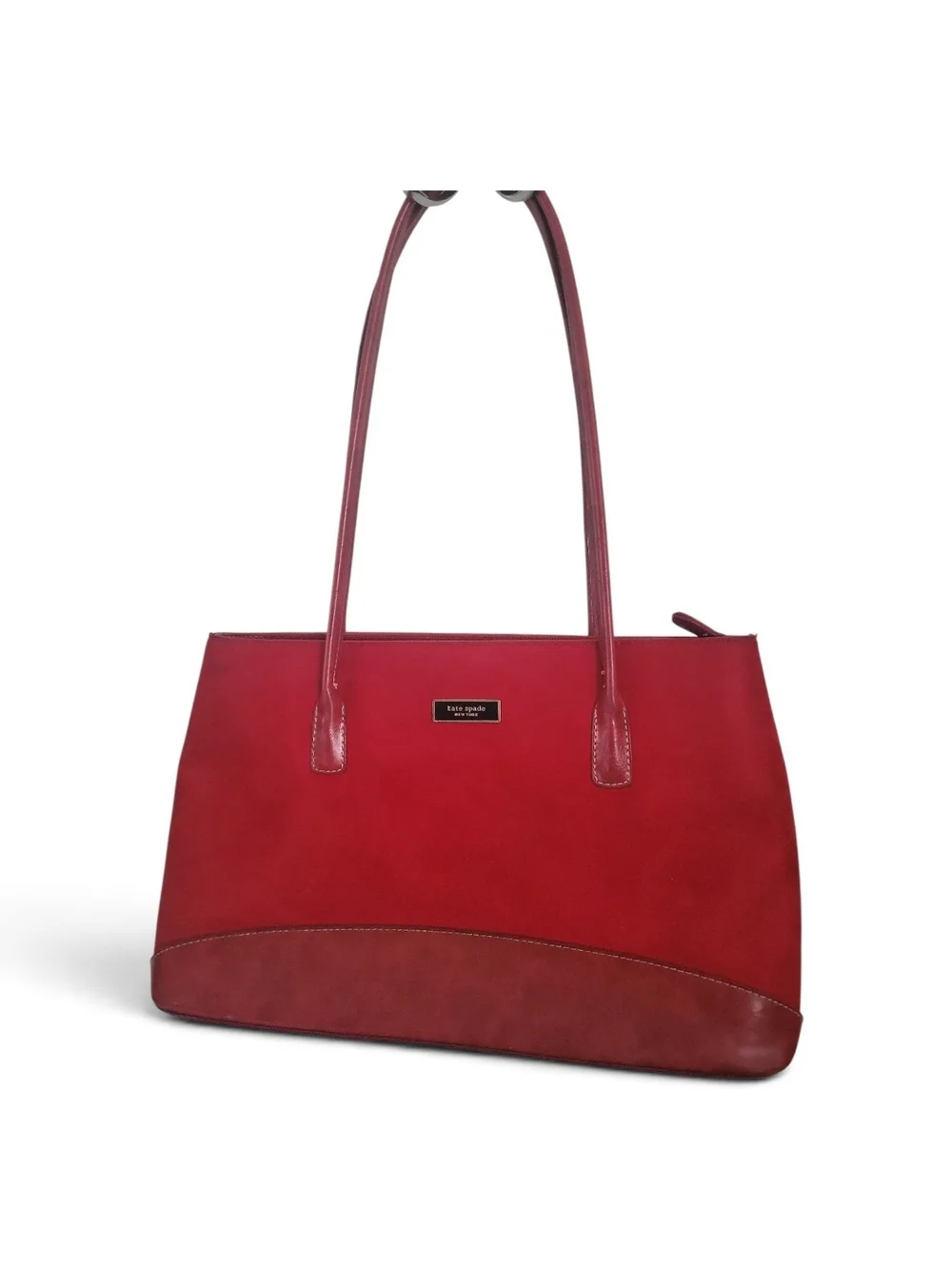 90's Vintage Kate Spade New York Classic Rectangular shoulder Tote Bag. MINT!